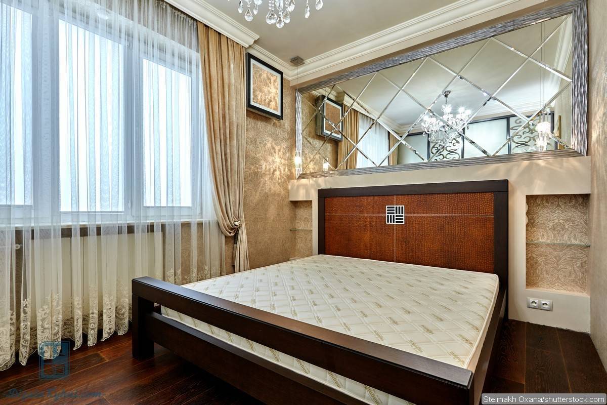 Дизайн стен в спальне: выбор цвета, варианты отделки, 130 фото в интерьере