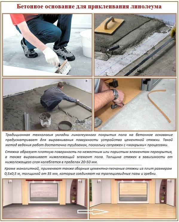 Укладка линолеума (67 фото): как правильно стелить и класть материал