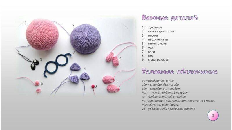 Схемы игрушек амигуруми крючком: кукла, овечка и сова для начинающих с видео и фото