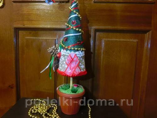 Топиарий, новогодняя елочка, животные и другие поделки из каштанов (12 фото)