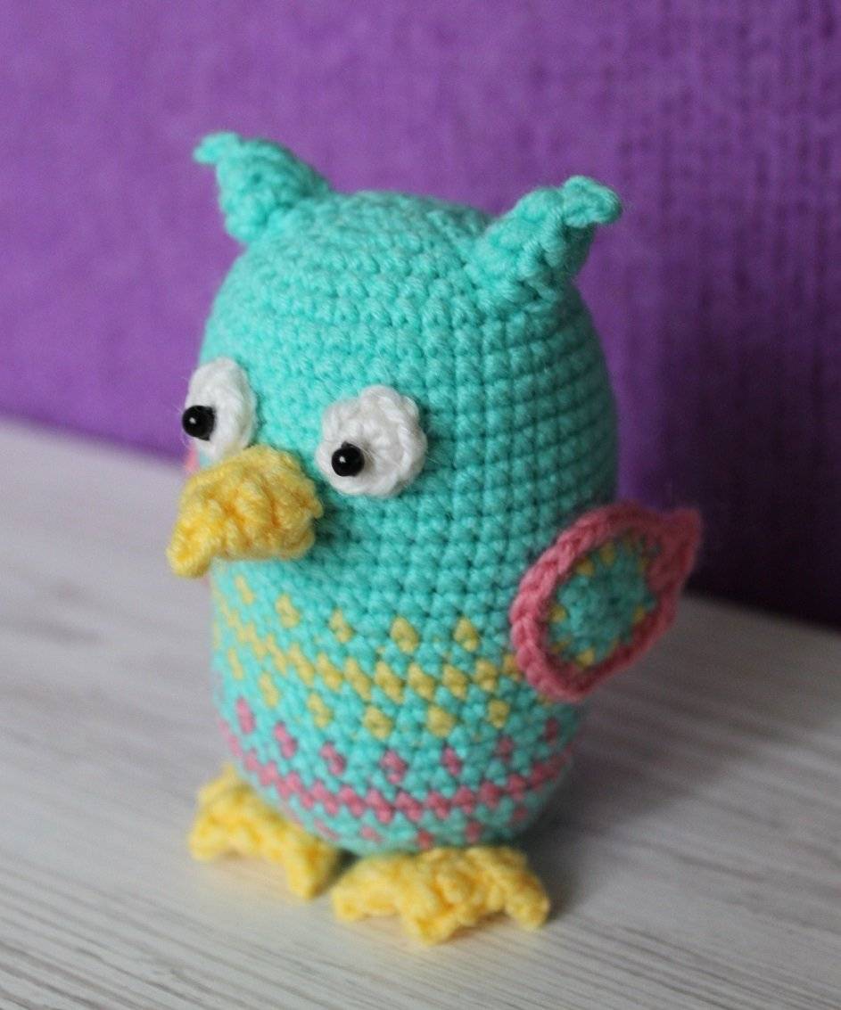 Схемы игрушек амигуруми крючком: кукла, овечка и сова для начинающих с видео и фото