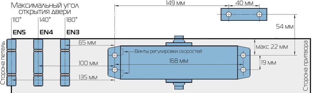 Установка доводчика на дверь своими руками: схемы (видео-инструкция)
