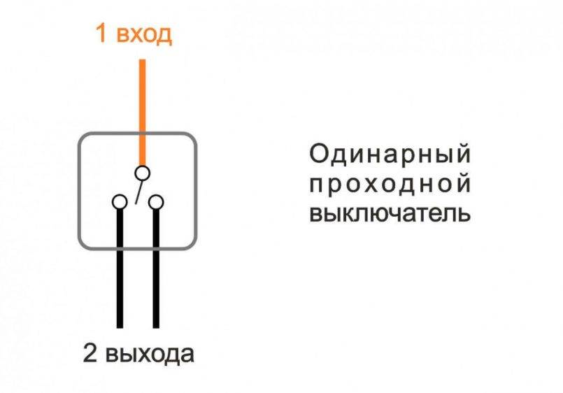 Как подключить проходной выключатель (управление светом из двух и более точек)