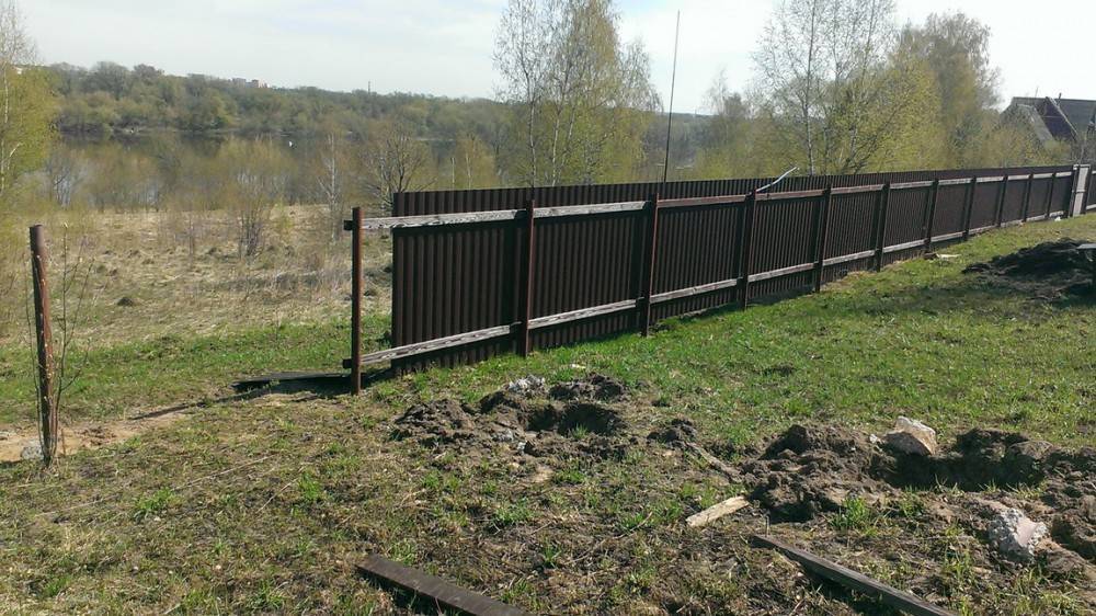 Строительство заборов последовательность монтажа